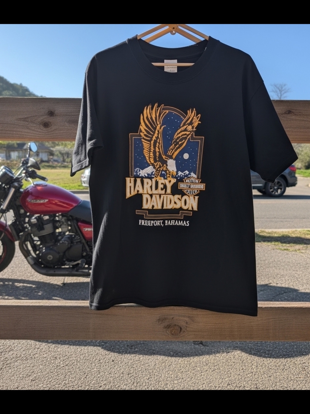 Harley-Davidson Black Eagle Graphic Tee - Freeport Bahamas